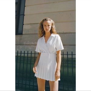 Zara Blogger Fave Box Pleated Jumpsuit Dress